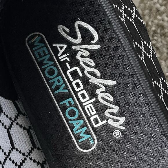 Skechers Ballet Flats Women 8.5 Shoes Slip On Stretch Knit Memory Foam Loafers - Picture 4 of 11